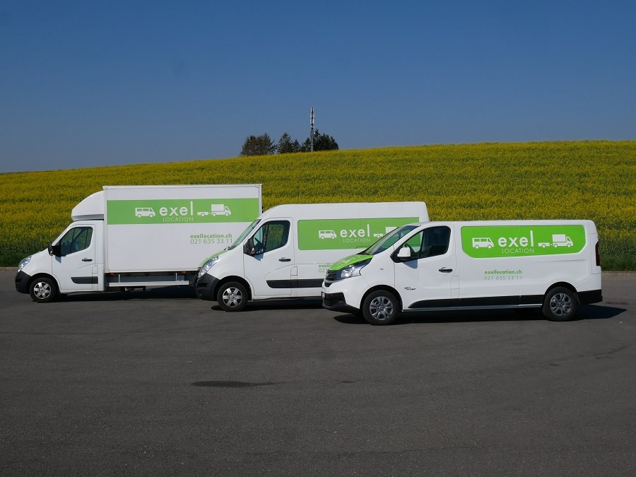 Location utilitaires à Lausanne de la camionette 3.5m3 au camion de déménagement 22n3